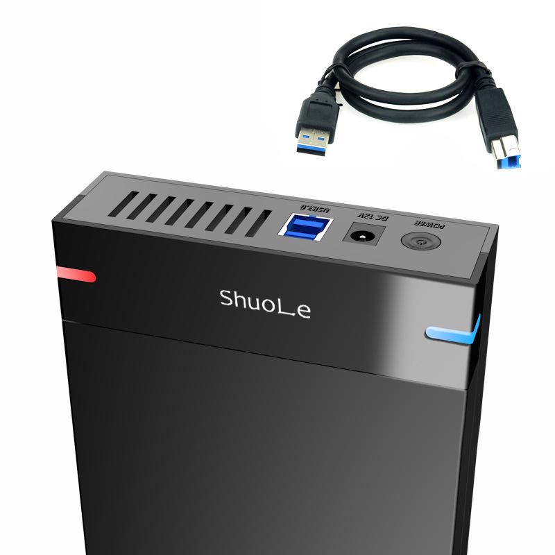 ShuoLe 3.5" USB 3.0 Tool-Free High-Speed External Hard Drive Enclosure