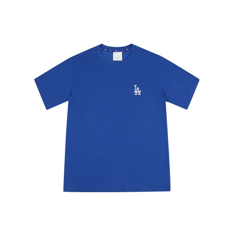 MLB Nautical Dopamine Letter Print Casual Loose Round Neck Short Sleeve T-Shirt Unisex T-Shirts Blue 31TS03031-07U