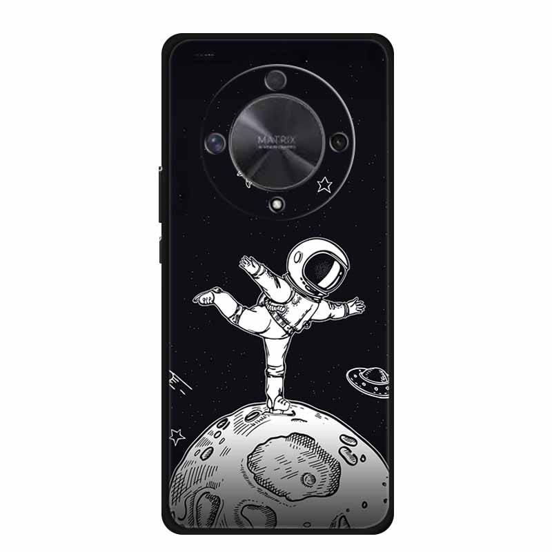 Gift Phone Cases for Honor X9a TPU Soft Silicone Back Cover for Huawei Honor X9 X 9A Funda Honor X9b X 9 a b Coque Spaceman Moon