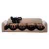 Special-shaped leather sofa cushion is universal in all seasons 2025 new light luxury high-end fixed non-slip straight row seat cushion cover cloth
