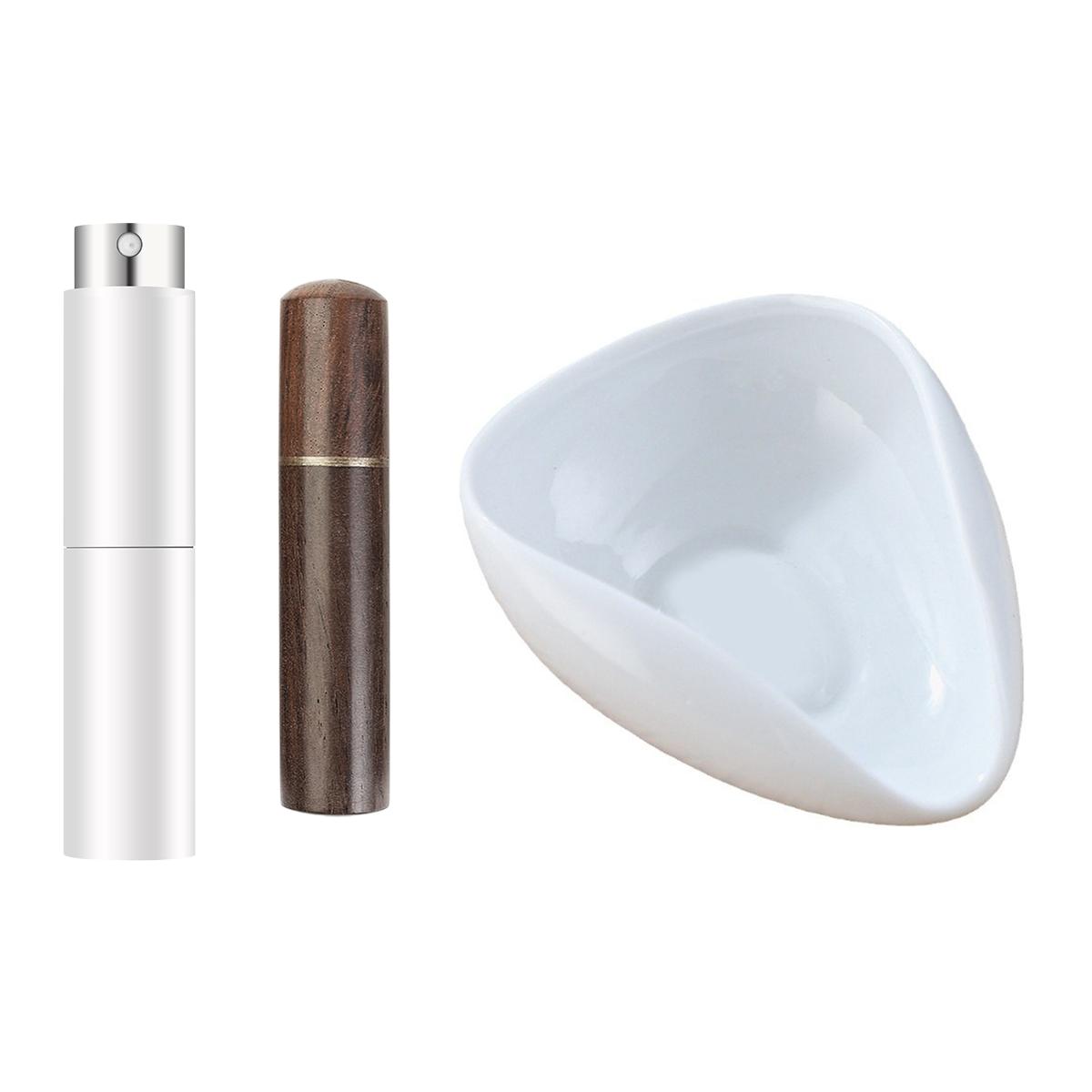 

Coffee Bean Dosing Cup Set, Ceramic Coffee Bean Dosing Tray & Spray Bottle and Espresso Coffee Stirrer Tool, Coffee Accessories белый