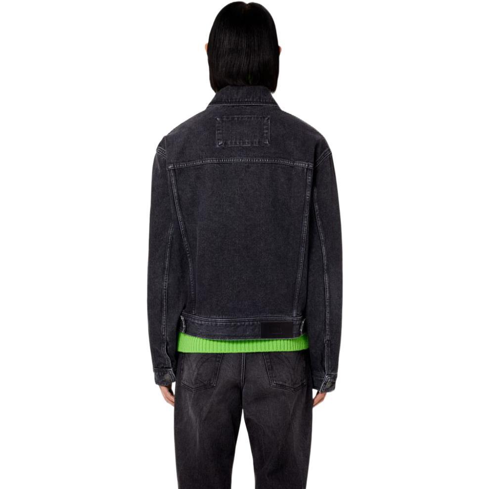 AMIPARIS Fw22 Lapel Single-Breasted Denim Long Sleeve Jacket Men Jackets Black HJK204.611-031