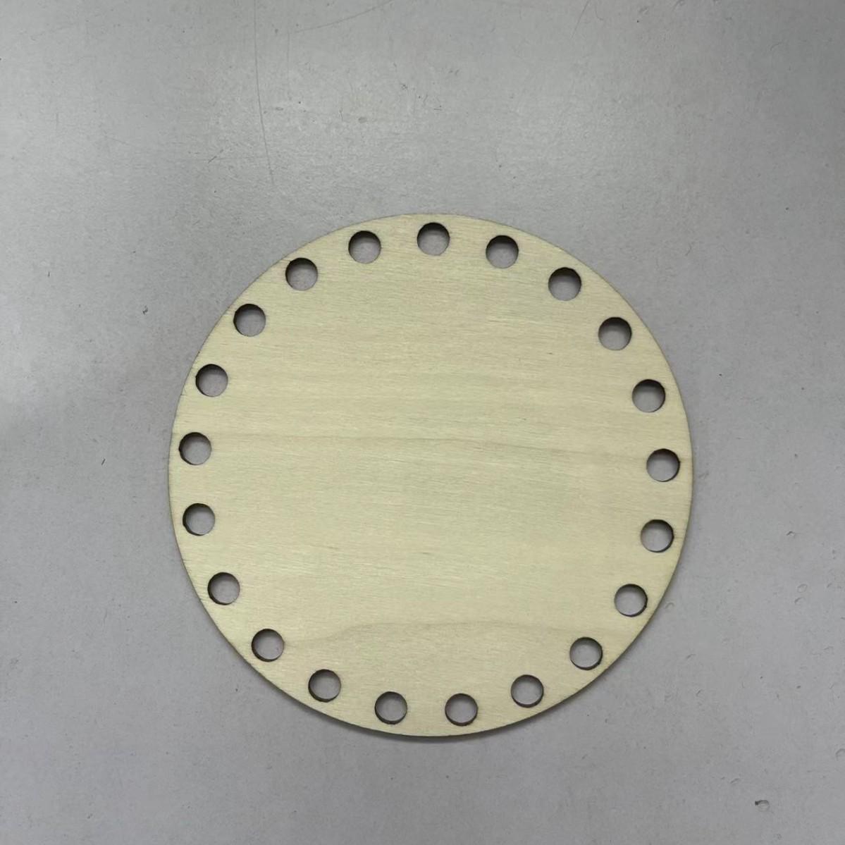 

1 шт. Круглое плетеное основание ручной работы - Натуральное деревянное дно для хранения своими руками, вязаной сумки, поделок, домашний органайзер