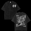 JoJo's Bizarre Adventure Graphic T-shirt Women Men Vintage Anime Washed Oversized Streetwear Manga Tee High Quality Short Sleeve Female Male Clothing