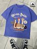 Retro Duck Feeling Cool Live Free Retro Tee Mans Summer Breathable Cotton TShirts Fashion Washed Top Unisex Casual Clothing