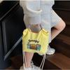 Fashion Sweet Nylon Embroidered Canvas Shoulder Bag Casual Commuter Student Small Square Bag Trend Versatile Crossbody Bag
