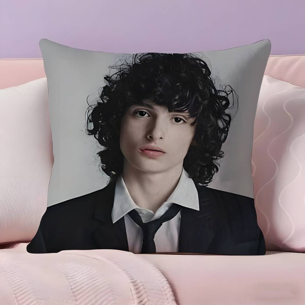 Famous Actor F-Finn W-Wolfhards Pillow Case Ultra Soft Skin Friendly Fabric Cloud Like Comfort & Concealed Zipper