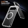 Slim Plating Transparent Wireless Charging Magnetic For Magsafe Case For Google Pixel 8 9 10 Pro XL 8A 9A Shockproof Clear Cover