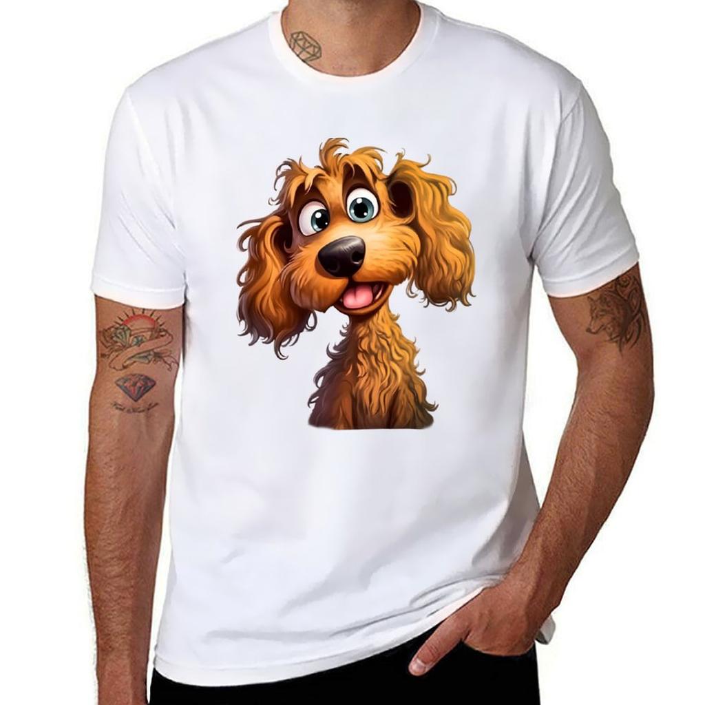 Funny And Fun Dog Mutt Tshirt Work Short Sleeve Cotton Top