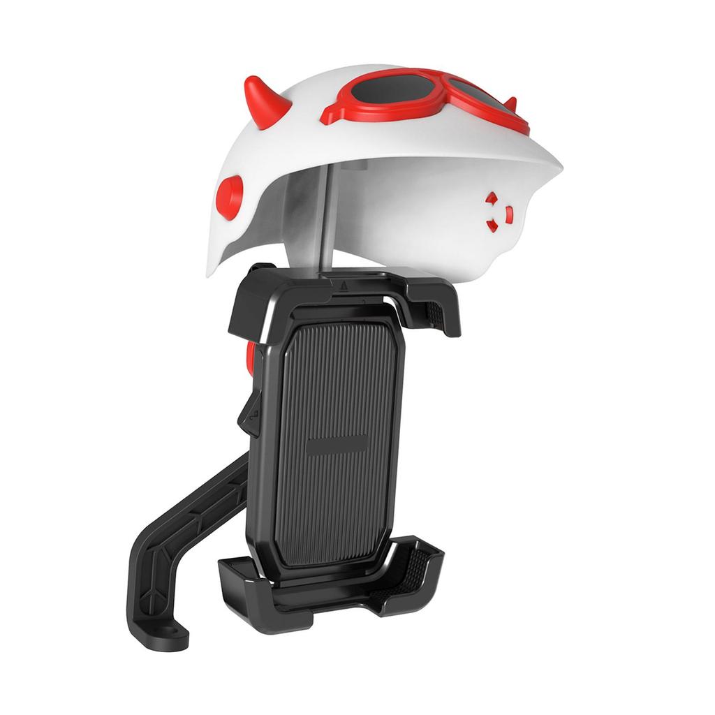 Generic Bike Phone Mount with Small Helmet Stable Adjustable Scooter Phone Clip for Cycling Riding Motorcycle Scooter Rider