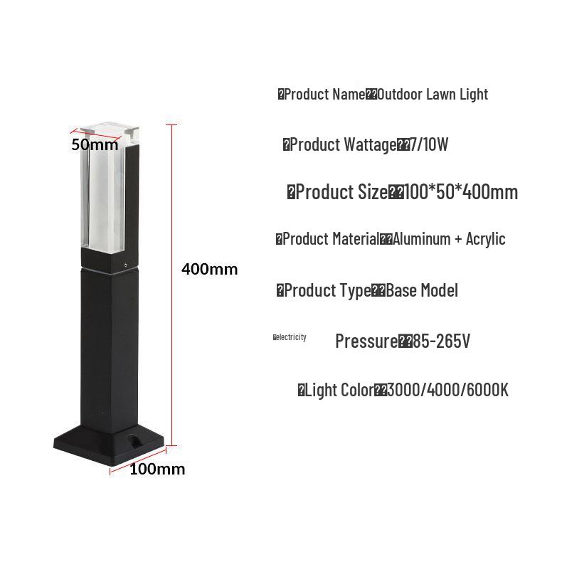 Minimalist LED Garden Lights for Parks and Pathways