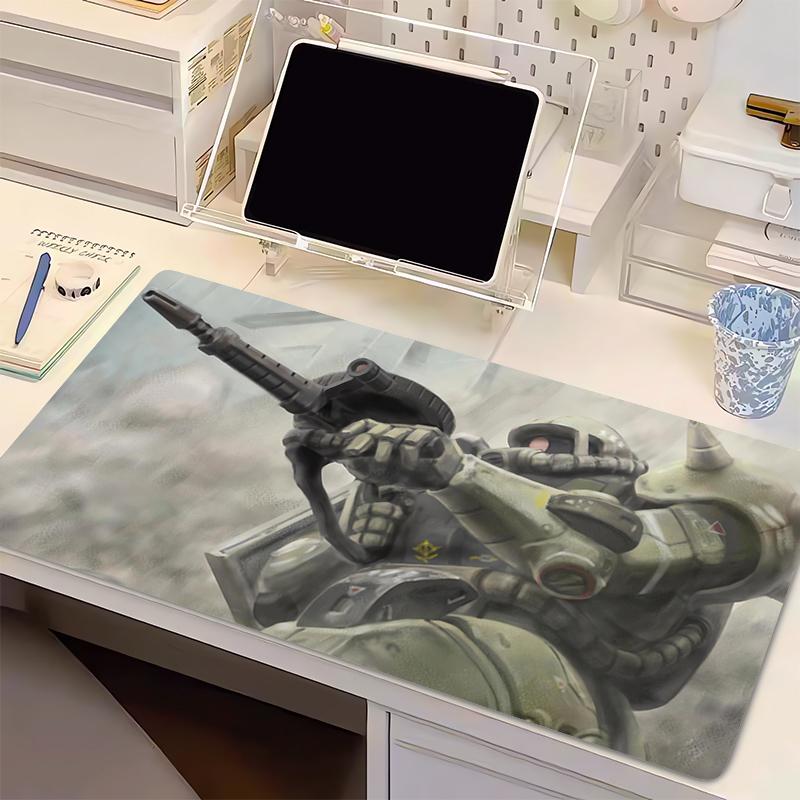 Mouse Pad Mechanical Warrior Ggundam Zzaku II Anime Gaming Accessories Computer Keyboard Gamer Esports Gamer Cabinet Mousepad