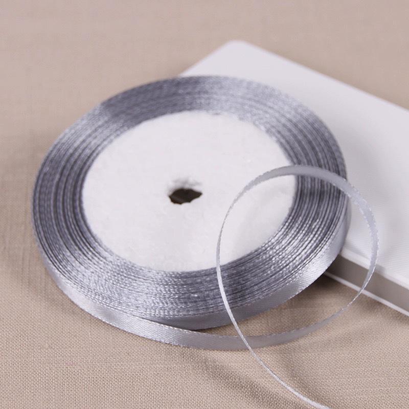 0,6 cm saténová stuha pro DIY mašle, čelenky do vlasů, svatební kytice a balení dárků