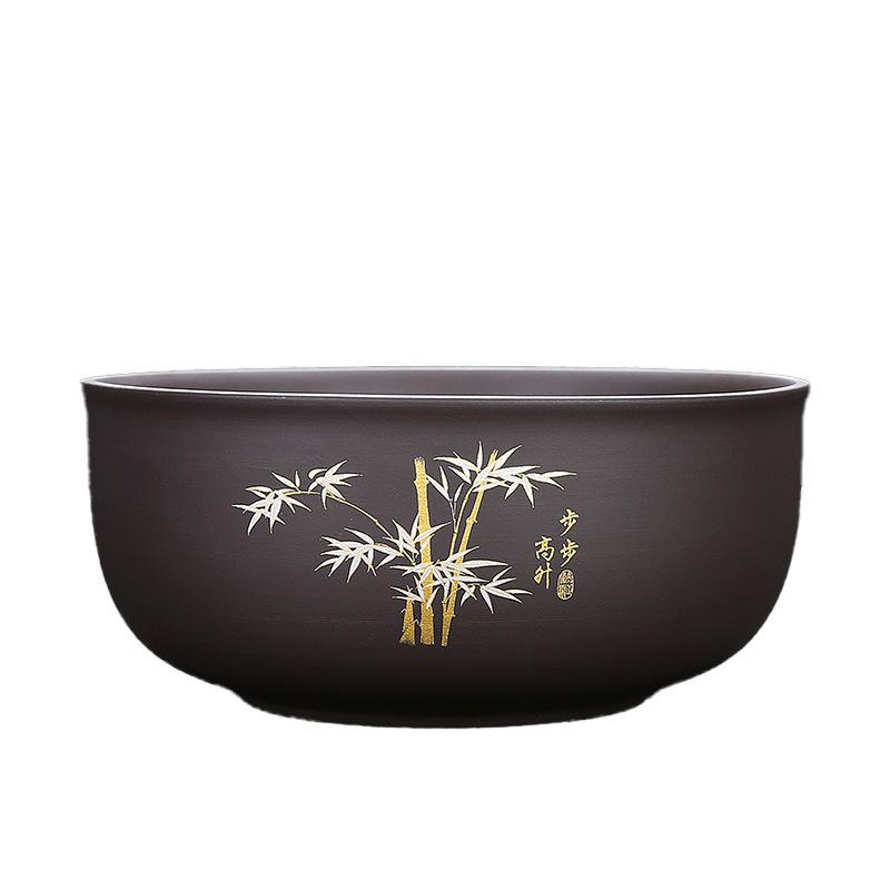Tea Washing Purple Sand Household Ceramic Tea Cup Washing Utensils Water Basin Large Basin Extra Large Water Washing Pen Washing Tea Set Accessories