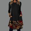 Ethnic Style Fashionable Casual Spring and Autumn Dress