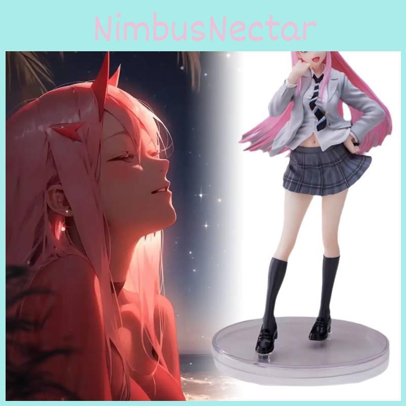In The Darling Franxx Zero Two Figurine Anime Model Uniform Jk Statue Gift Toy
