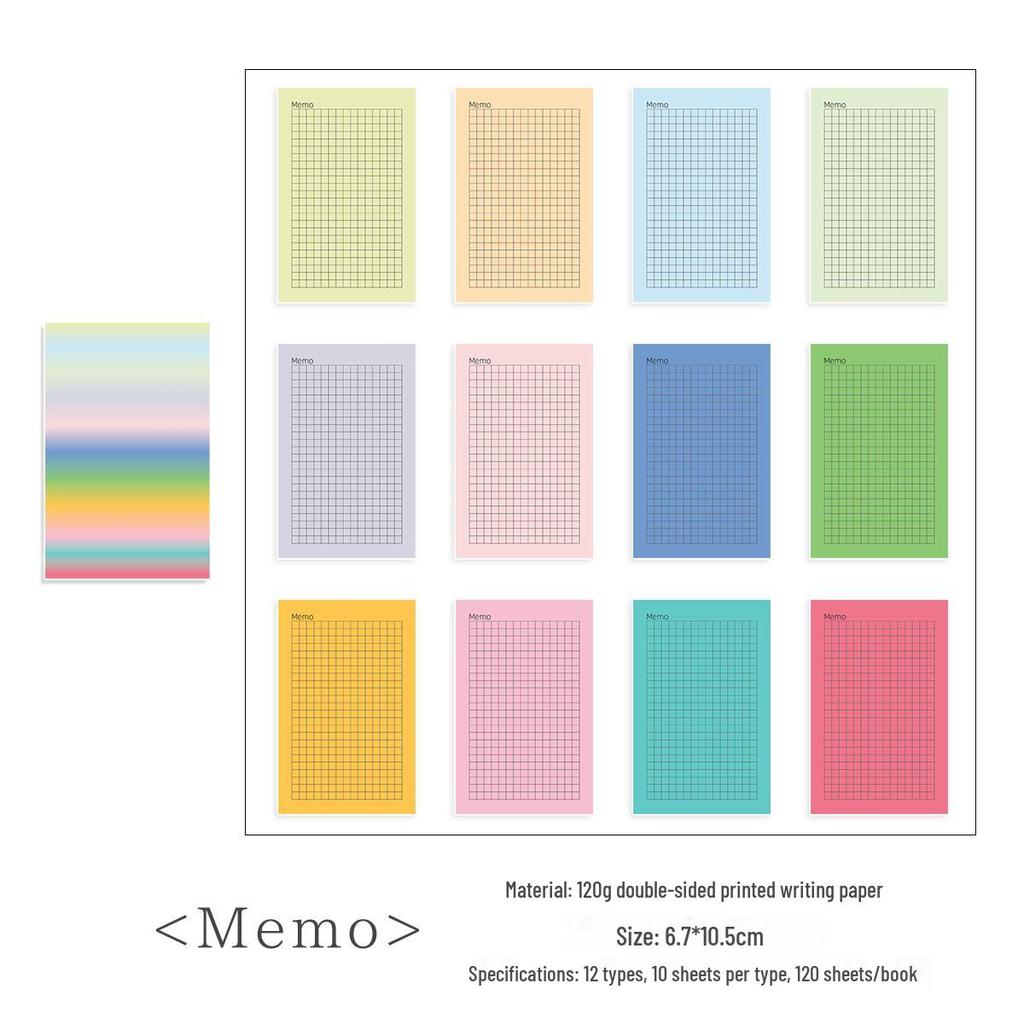 Super Thick Dot Pattern Sticky Notes for Journals - Non-Adhesive Collage Paper, M5 Inner Pages, Book Planner