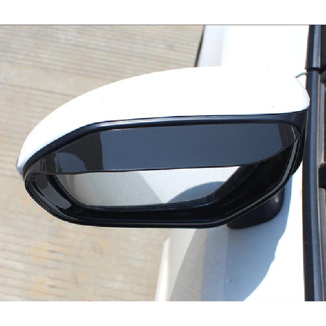For Toyota Camry 2018- Bright Black Mirror Rain Eyebrow Cover