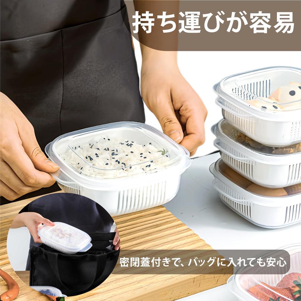 Coolooda Frozen Rice Container, Frozen Rice Container, Pack of 2, Rice Container, Rice Freezer Container, MicrowaveDishwasher Safe, Lightweight,