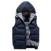 Men's Hooded Winter Vest: Thick, Loose, Casual Jacket