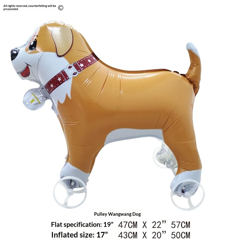 Baloane Folie Desene Animate 4D Elefant Balon Stativ Mers cu Roată Pentru Decor Petrecere Aniversare Copii Baby Shower