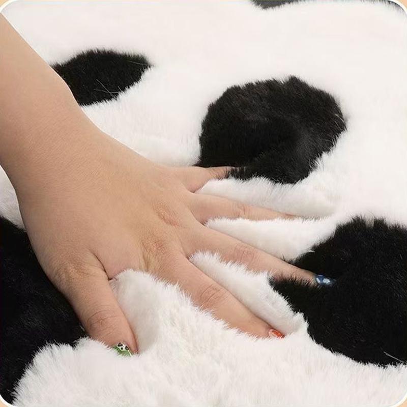 Cat Paw Plush Set Cover Cartoon Cushion Soft Warm Plush Mat Cute Short Plush Blanket For Girls In Winter For Cars