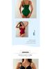Women's Sexy V-neck One-Piece Swimsuit – Elegant European & American Style