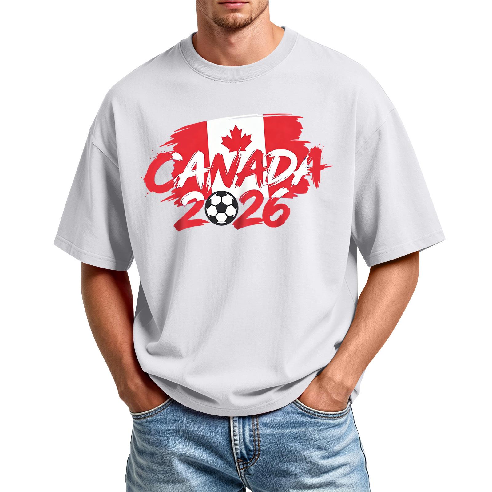 

Men s Printed Round Neck T-Shirt Casual Sports Short-Sleeve Top XL білий