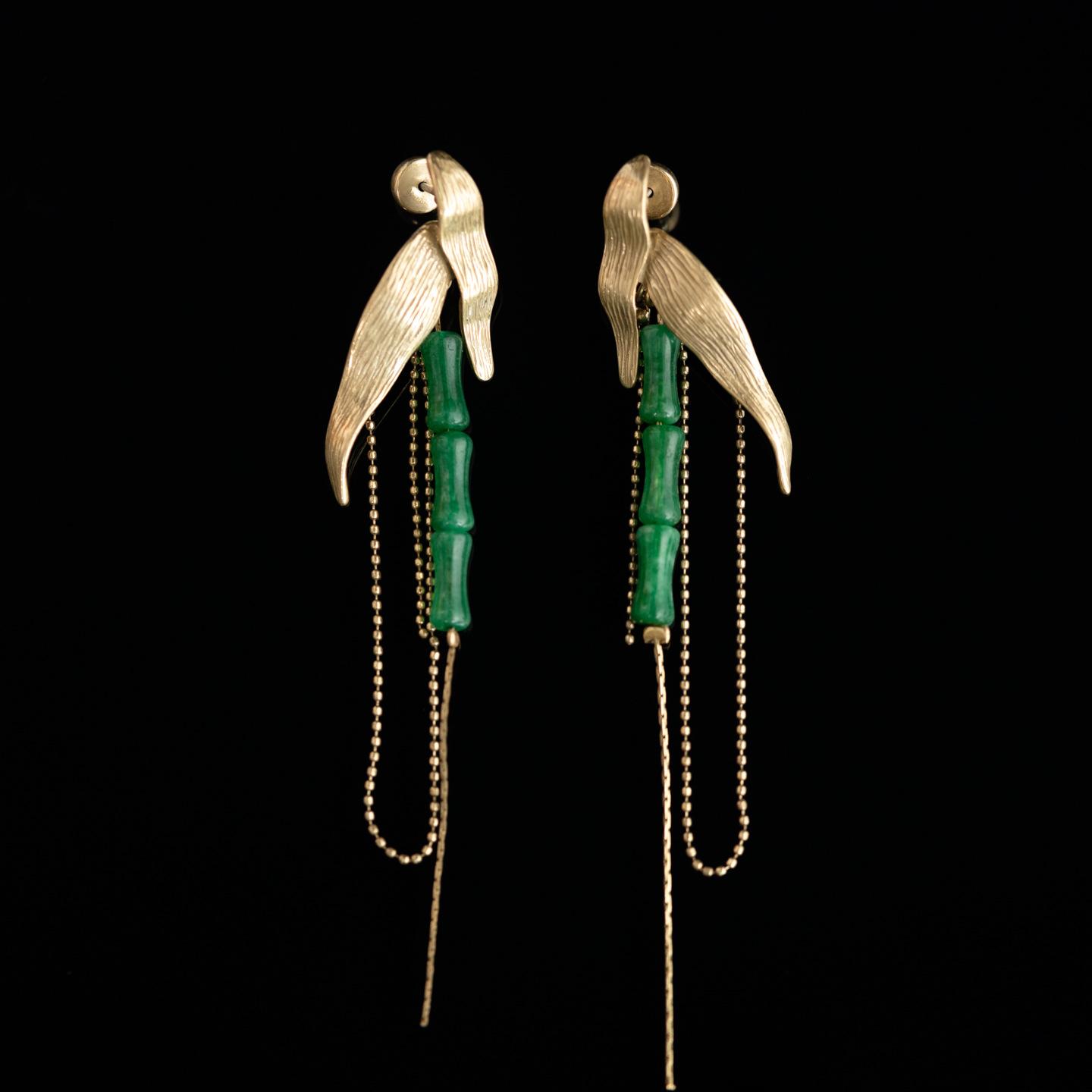 Средневековая винтажная мода Высокий стиль Ретро Нишевые серьги Циндао Фабрика Темперамент Атмосферные Женские серьги-гвоздики Новые