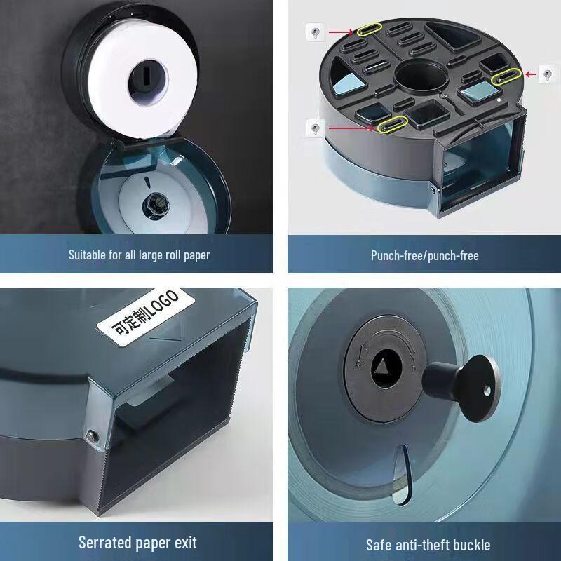 Wall-Mounted Large Roll Toilet Paper Holder