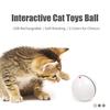 Interactive Cat Toys Ball USB Rechargeable LED Rolling Ball Self-Rotating Anti-Scratch Chasing