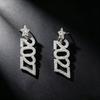 Rhinestone 2027 Digital Earrings Fashion Long Drop Earring Jewelry New Year Earrings  Christmas