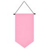 Triangle Flag Wall Hanging Canvas Banner Hanging Brooch Pin Display Durable Multifunctional Badge Storage Pin Display Pennant
