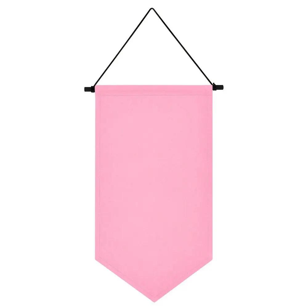 Triangle Flag Wall Hanging Canvas Banner Hanging Brooch Pin Display Durable Multifunctional Badge Storage Pin Display Pennant