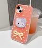 3D DIY Hello Kitty Bow Case For Samsung A57 A56 A17 A07 A53 A14 A15 A55 A32 A53 A35 A26 A12 A03 A52 A13 5G 2 in 1 Phone Casing