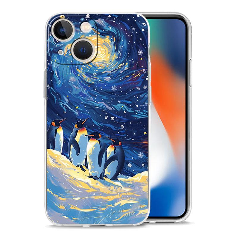 Phone Case For iPhone 16 Cases iPhone 15 12 13 14 16 Pro Max X XR XS Max 15 Plus iPhone11 Cover Landscape Winter Light Snow