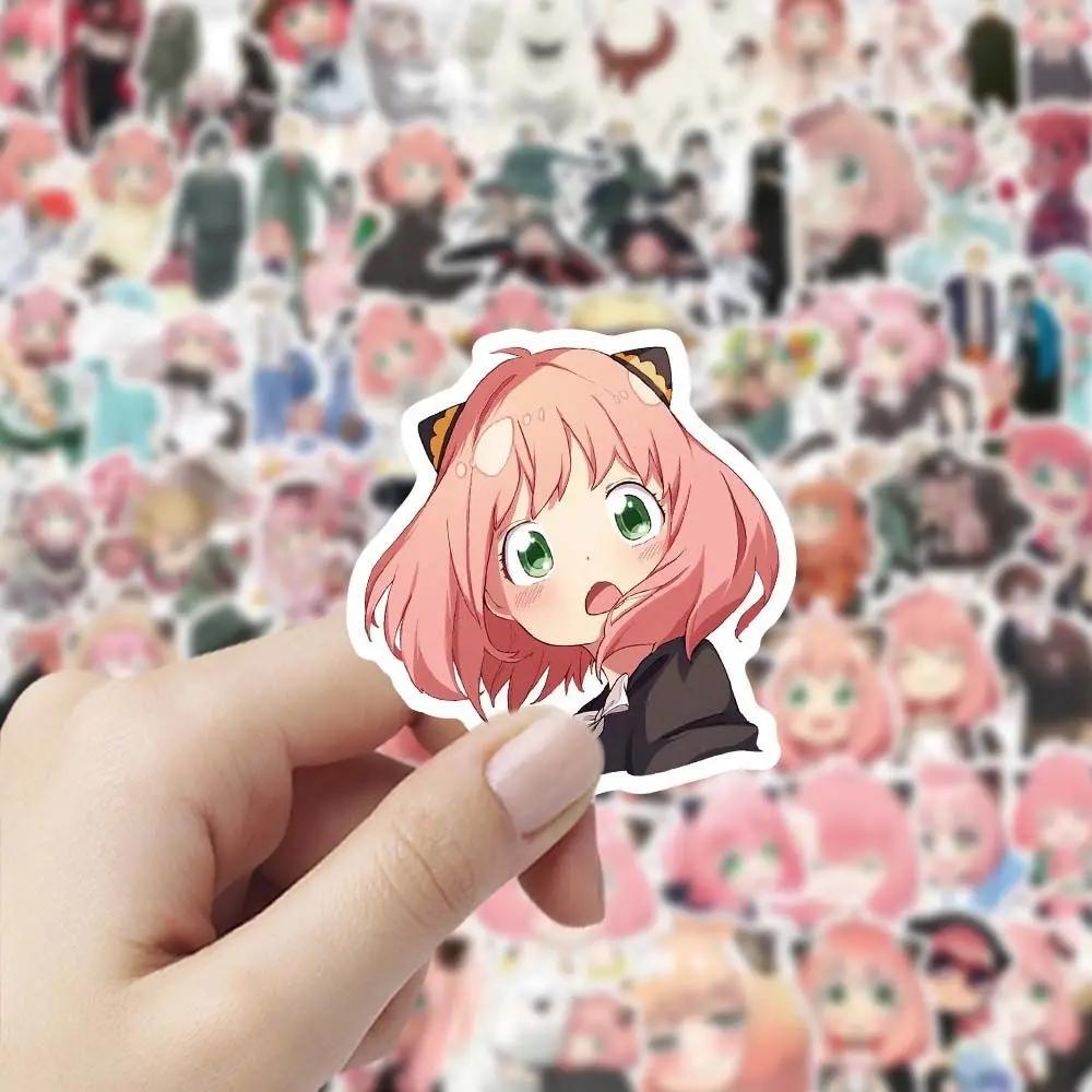 100 Pcs Spy×Family Sticker Box Set Of Cartoon Anime Doujinshi Aya-Related Accessories For Notebook, Diy Decoration Stickers