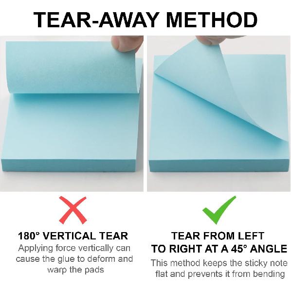 Sticky Notes 3x3, 8 Pack Sticky Pads 100 Sheet/Pad, Bulk Sticky Note Pads, Multicolor Self-Sticky Notes Pad - Teacher Classroom Must Haves, Back to