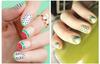 Double-sided nail art probe accessories for French manicure dots