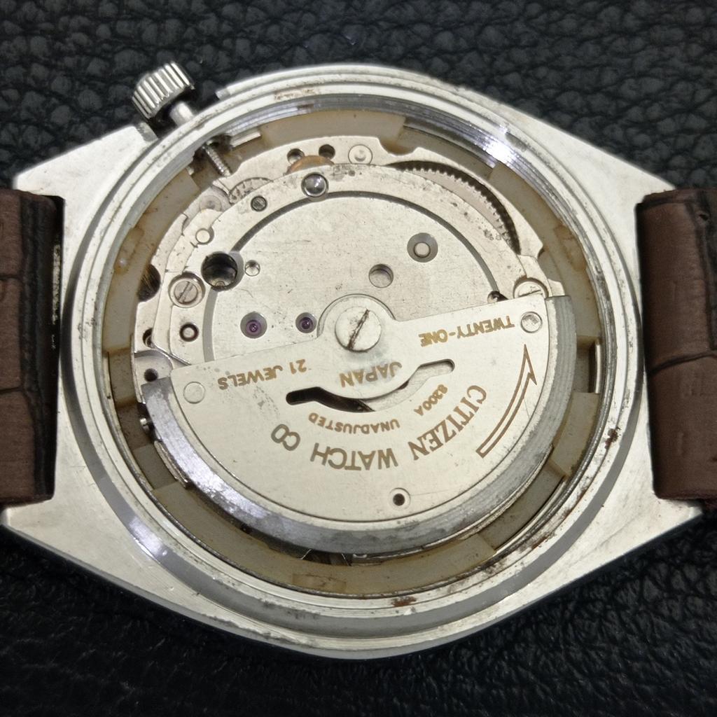 JAPONIA VINTAGE CITIZEN AUTOMATYCZNY 8200 MĘSKI ZŁOTY KOLOR TARCZY ZEGAR a702748-1 R210-a702748