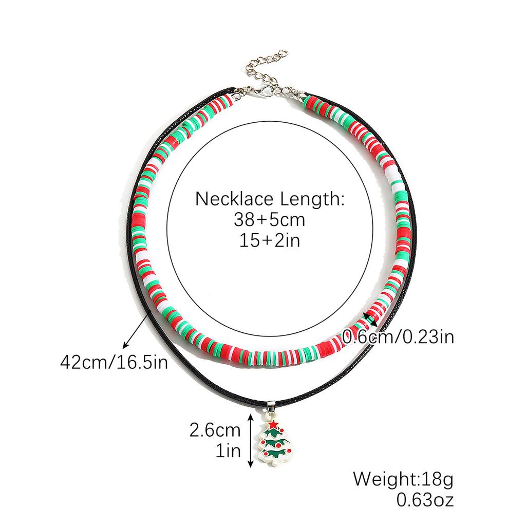 Christmas Day Necklace European and American Multi-layer Christmas Necklace Christmas Necklace