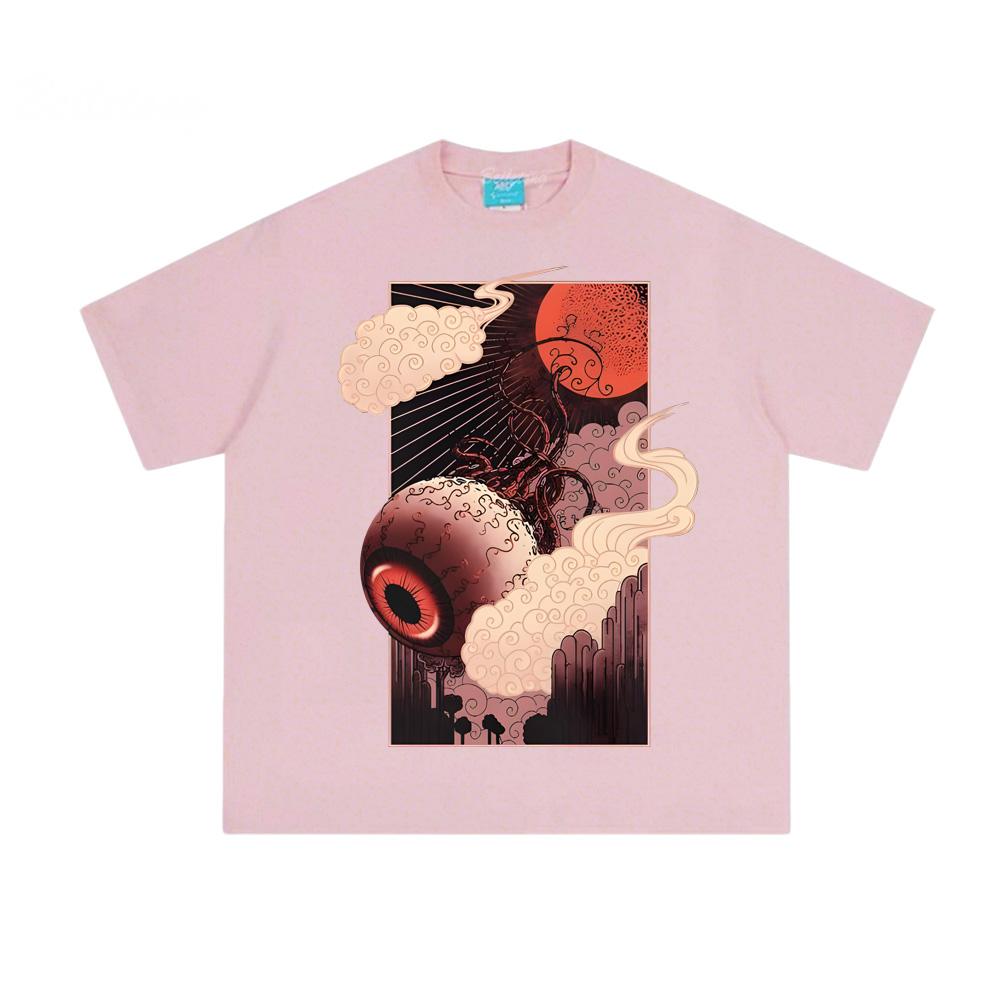 Terraria Eye of Cthulhu T Shirts Pixel Style Game Graphic Printing Tops Summer Cotton Casual Crew Neck Tops