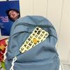 Schoolbag Classic Junior high school schoolbag for women, niche design sense, student backpack for girls, simple casual backpack for men