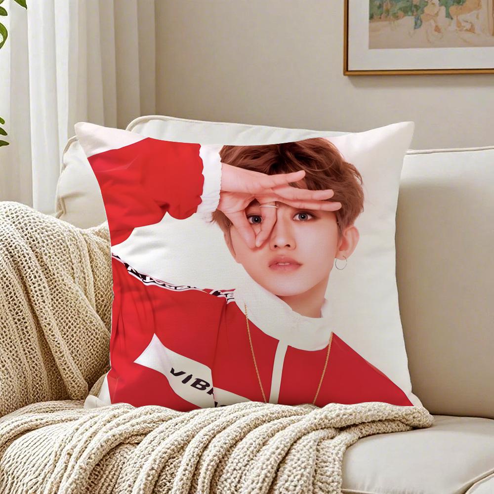 Fit for Chinese Star Fans Gift CCai Xukun Cushion Cover Linen Pillowcase Soft  for Sofa Bed Home Room Decor