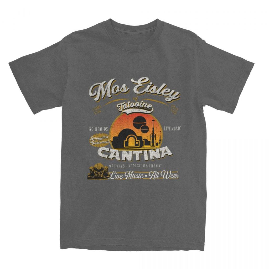 Couple T Shirt Mos Eisley Cantina Tatooine Dks T Shirts Galaxy Moon Summer Tee Shirt Vintage Print Cotton Tops Plus Size 6XL
