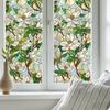 Yousheng Window Privacy Film Stained Glass Floral Static Window Cling Decorative UV Blocking Heat Control Glass Sticker for Glass Doors