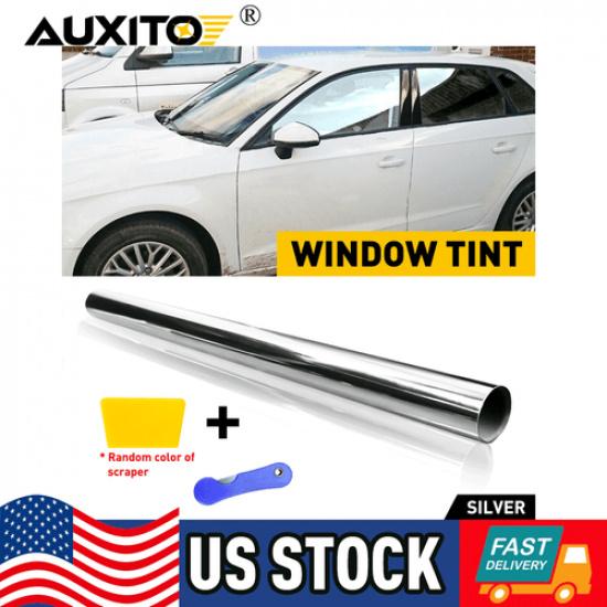 One Way Mirror Window Tint Film Privacy Solar Anti UV Heat Reflective Car Home
