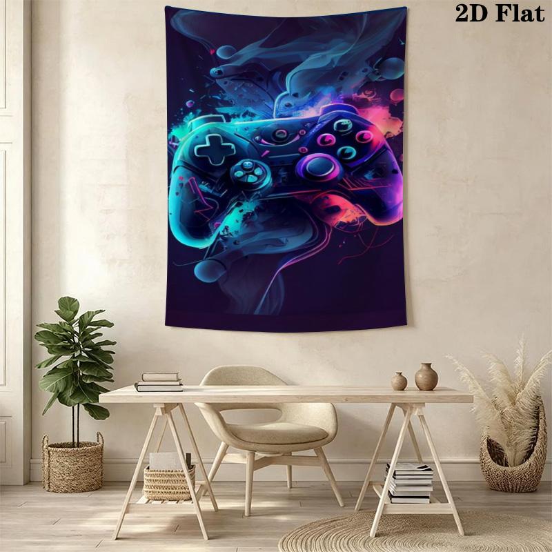 Video Game Controller Tapestry Tapestry Fashion Print Background Cloth Atmospheric Background Cloth Christmas Gift Background Wall Hanging Cloth