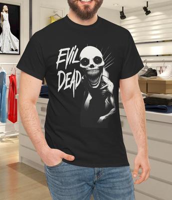 Kreatur der Nacht Horror Designgruselige Totenkopfmaske Grap T-Shirt