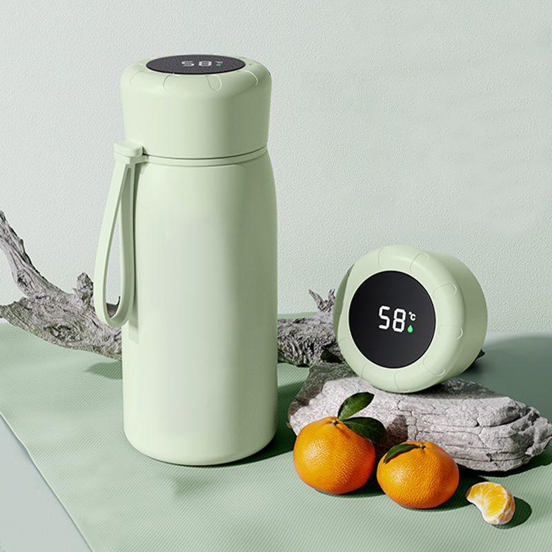 Intelligent Temperature Insulation Mug Stainless Steel Insulation Mug with Tea Separator Portable Kid's Kettle with Handle